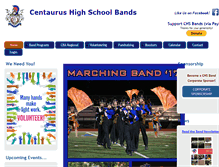 Tablet Screenshot of centaurusband.org